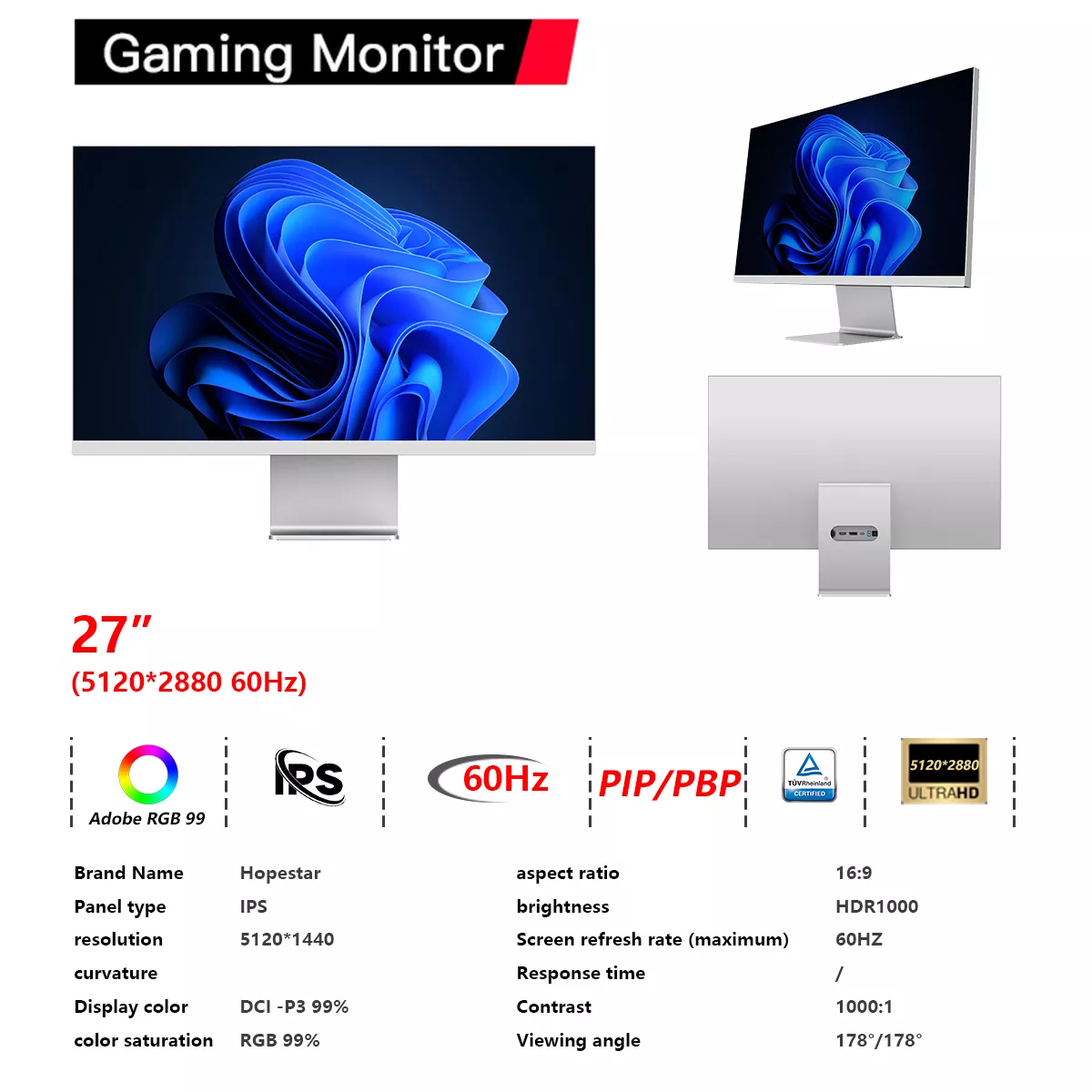 Custom gaming monitor, support OEM/ODM