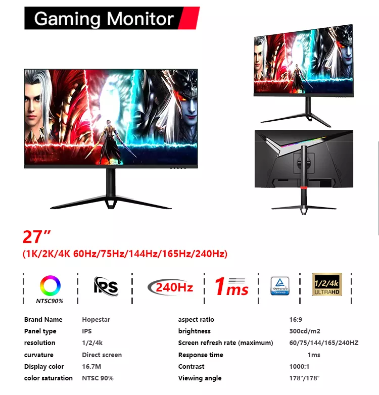 Custom gaming monitor, support OEM/ODM