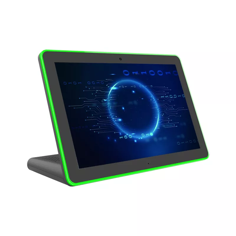 Factory Price 10.1 Inch Android 9 11 Four Sided RGB Light Bars Tablet L Shape Touch Screen Tablet PC