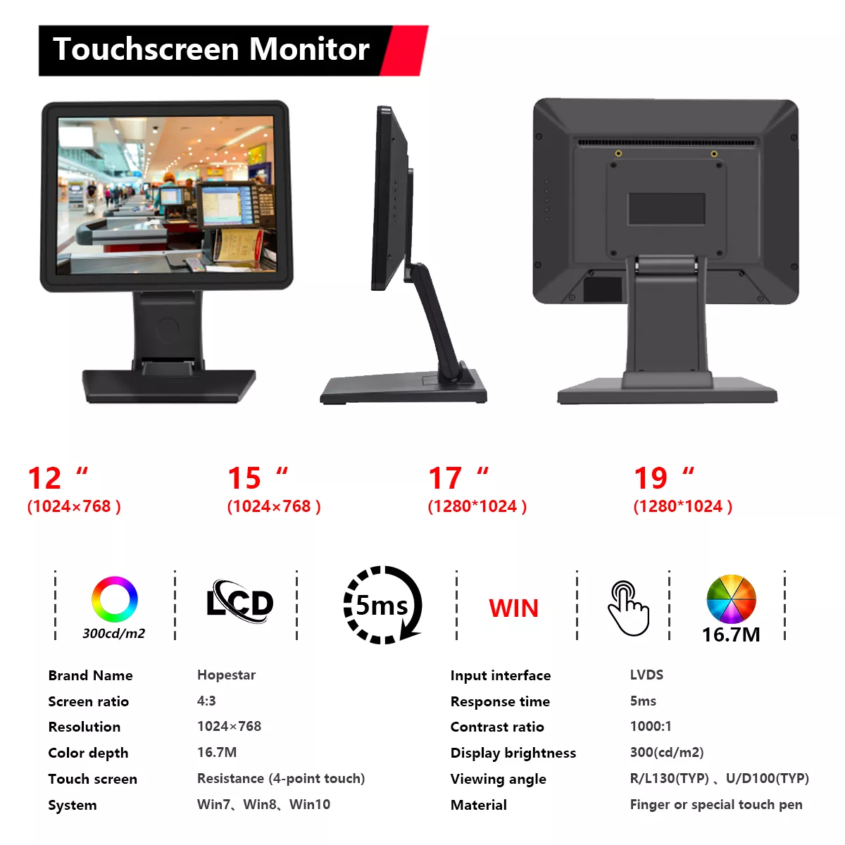 Capacitive touch screen source factory, support OEM/ODM