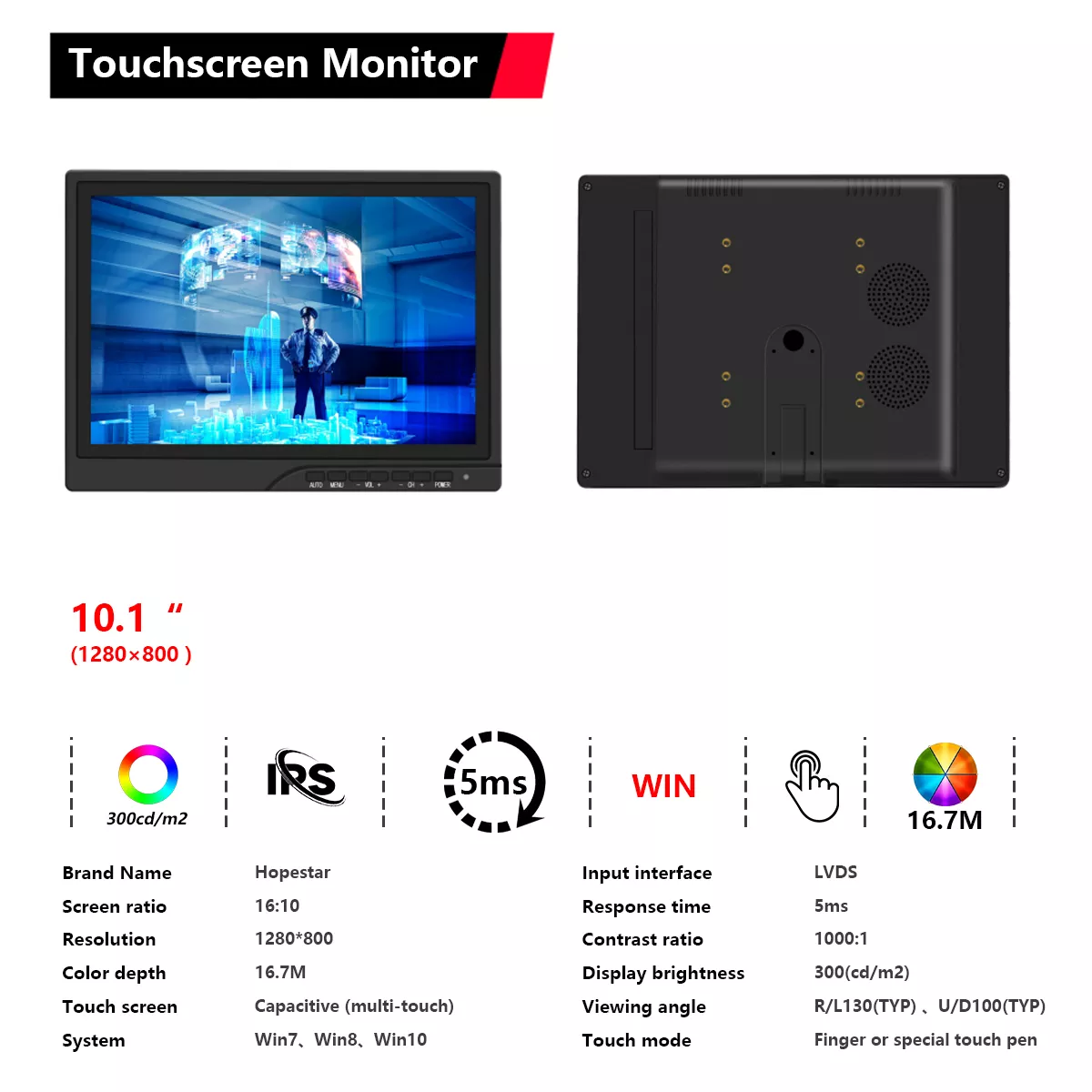 Capacitive touch screen source factory, support OEM/ODM