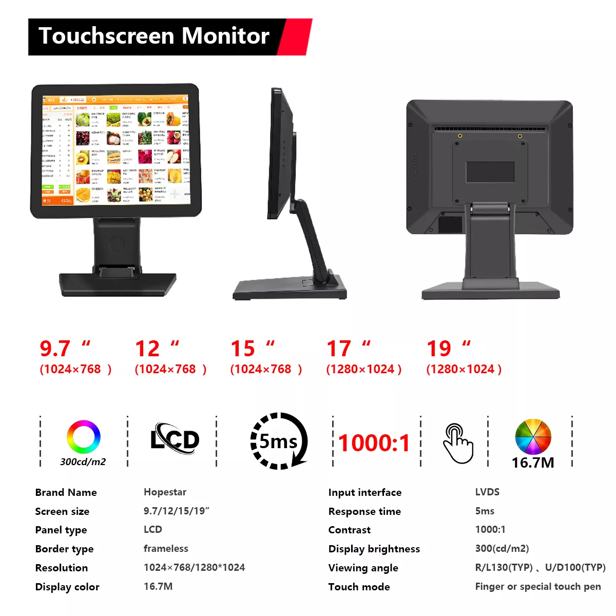 Capacitive touch screen source factory, support OEM/ODM