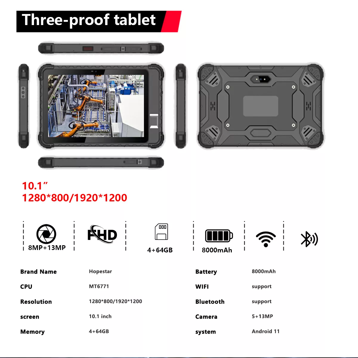 Three-proof tablet source factory, support OEM/ODM