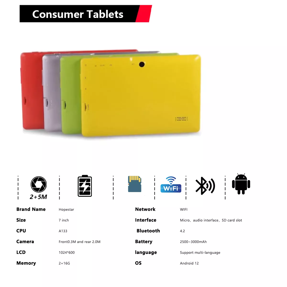 Consumer tablet source factory, support OEM/ODM