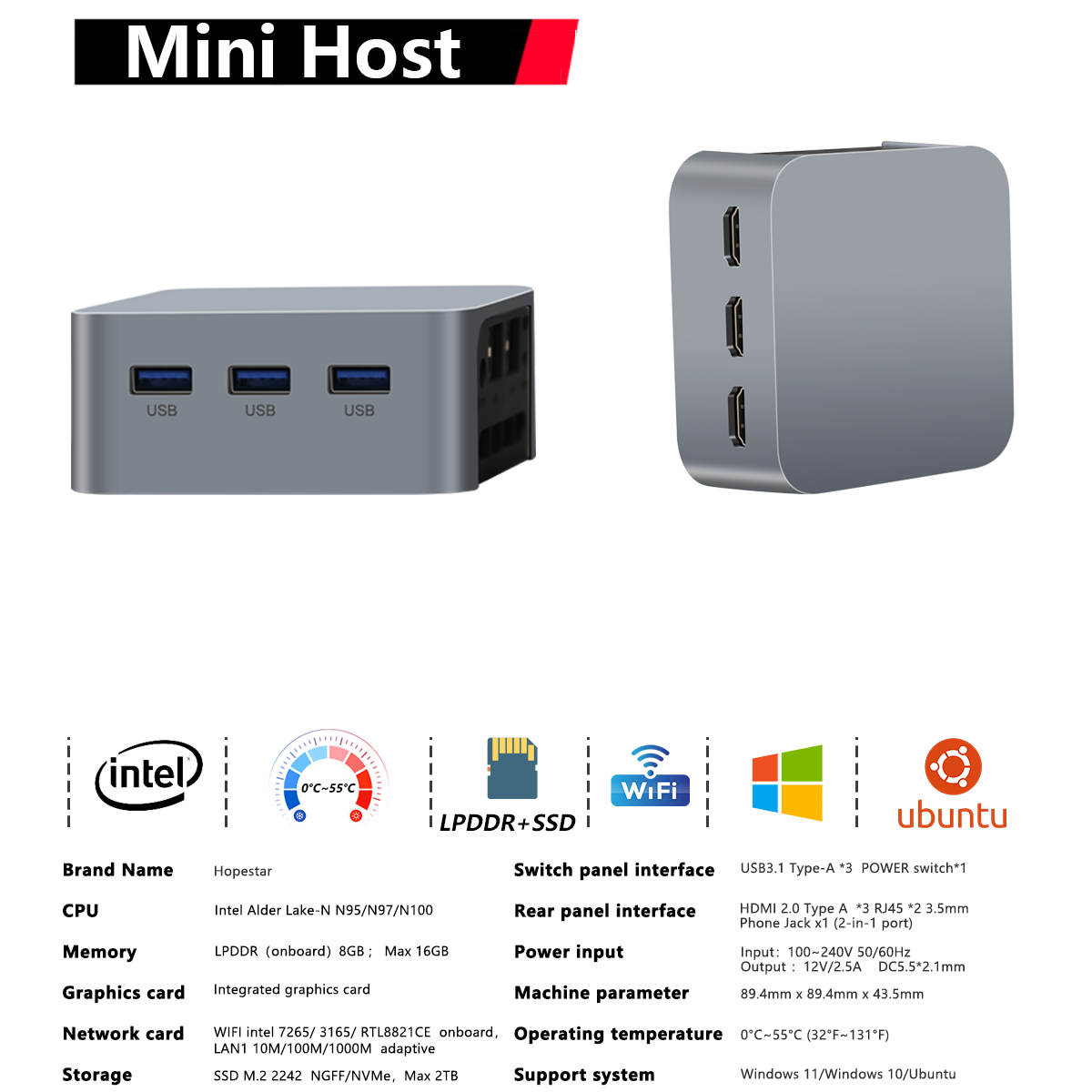 MINI pc source factory, support OEM/ODM