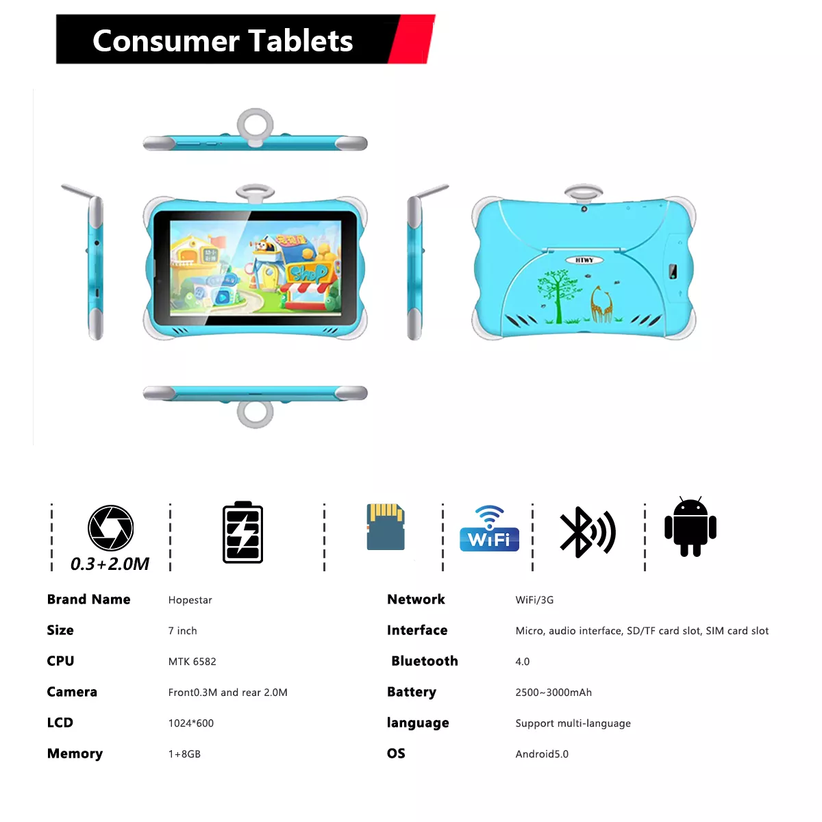 Consumer tablet source factory, support OEM/ODM