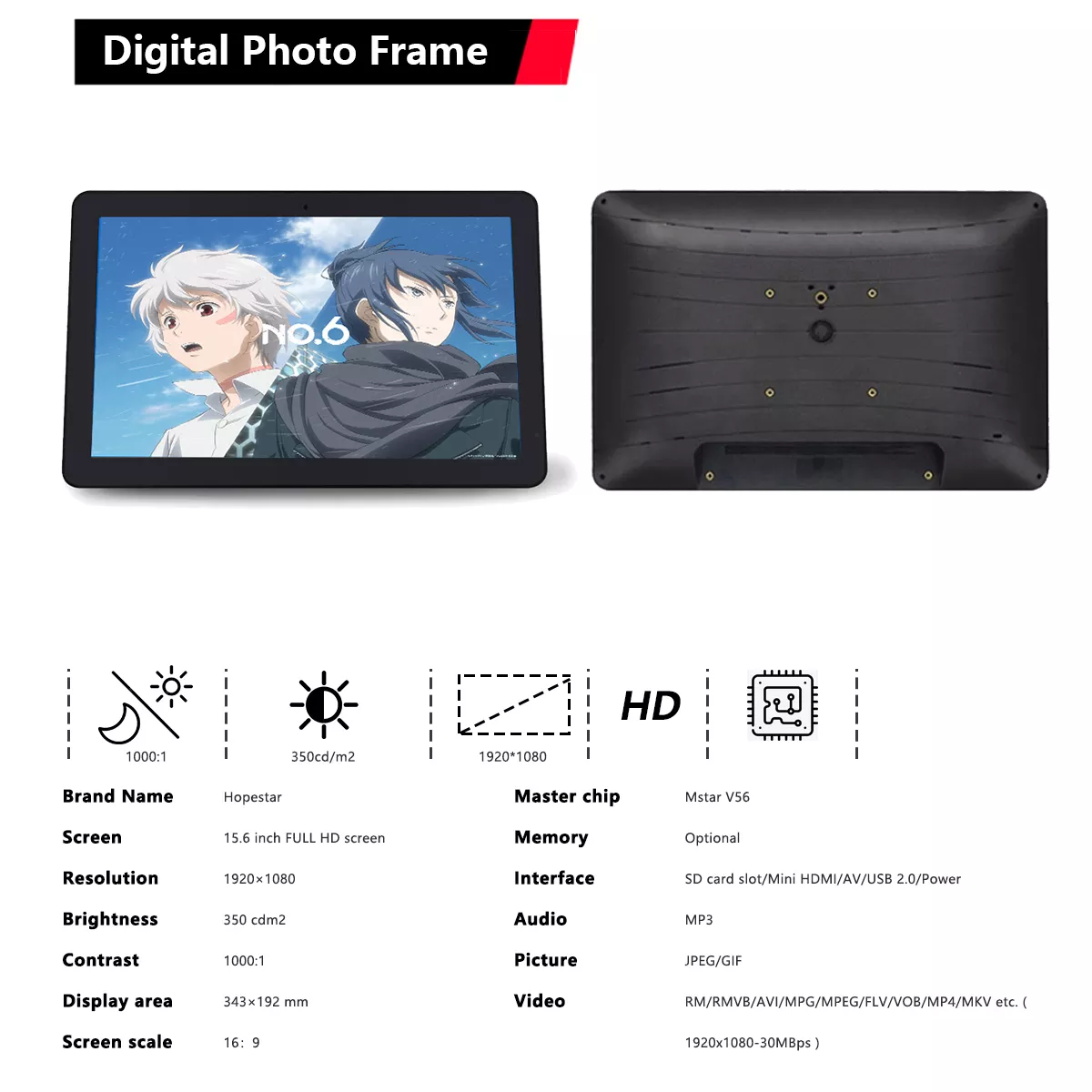 Digital Photo Frame source factory, support OEM/ODM