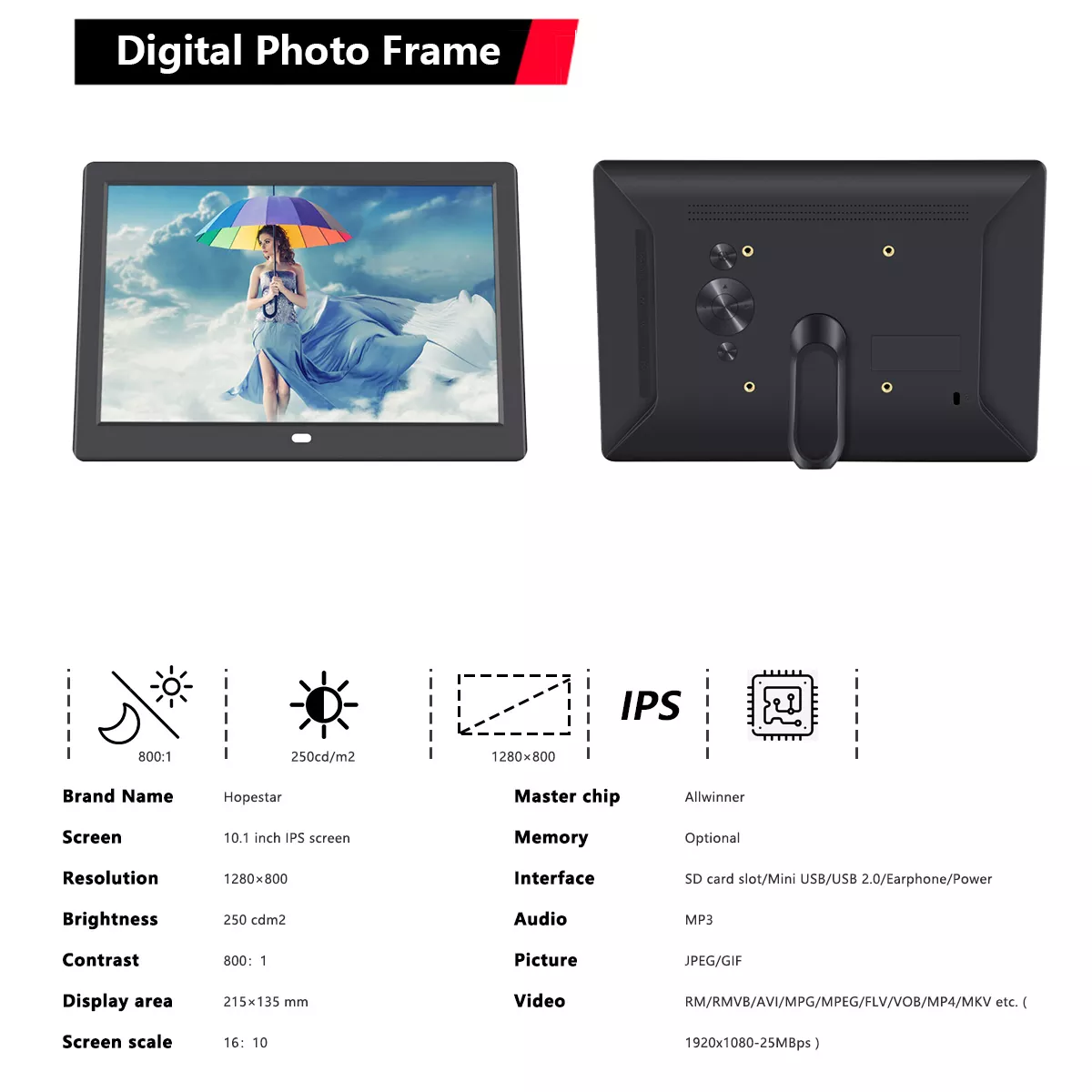 Digital Photo Frame source factory, support OEM/ODM