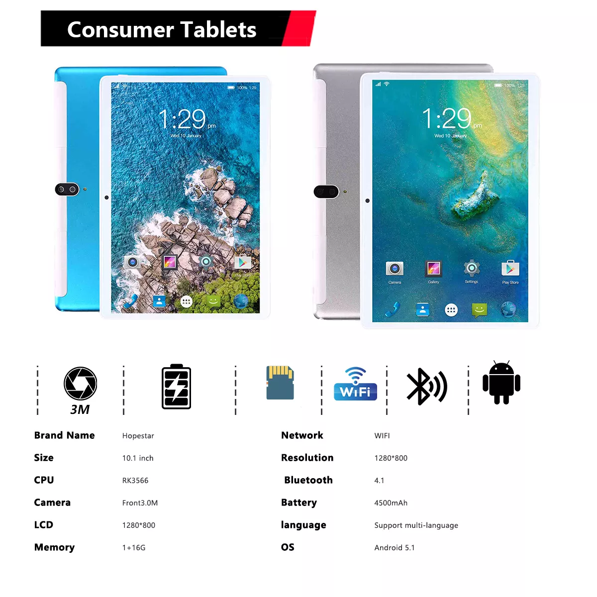 Consumer tablet source factory, support OEM/ODM